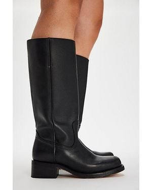 Frye Campus 14L Wide Calf Boots - Black