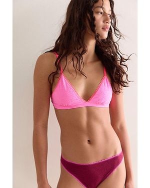 Intimately By Free People Sweet Point Seamless Triangle Bralette By - Red