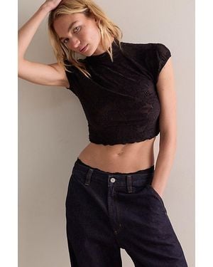 Intimately By Free People Night Shift Crop Top By - Black