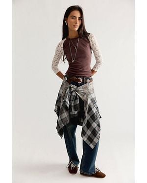 Free People Lacey Raglan Top - Multicolor