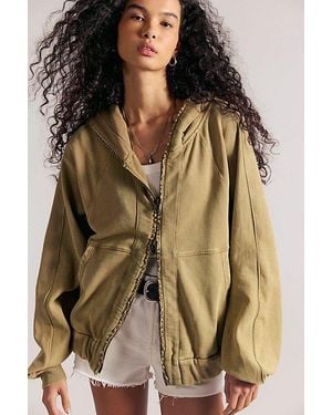 Free People Gotta Go Zip-Up - Brown