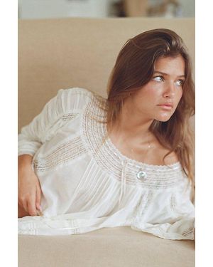 Free People She's A Romantic Blouse - Natural