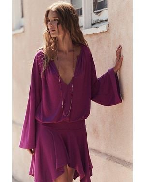 free-est Good Feels Aiyana Mini Dress By - Purple