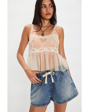 One Teaspoon Denim Boxer Shorts - Blue