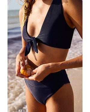 Beach Riot Dallas Ribbed Bikini Top - Blue
