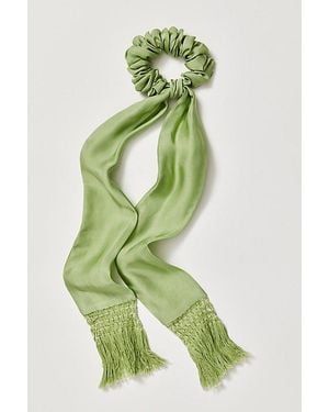 Free People Fine Dining Pony Scarf - Green