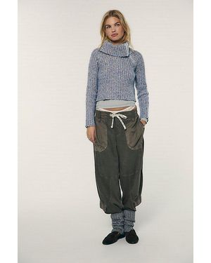 Free People Onset Knit Pull-On Cargo Trousers - Multicolour
