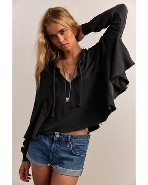 Free People Catching Waves Hoodie - Black