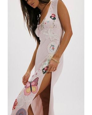 Free People Doily Maxi Slip Dress - Multicolour