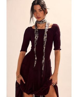 Free People Harlyn Midi Dress - Purple