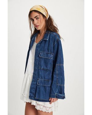 NSF Romeo Oversized Denim Jacket - Blue