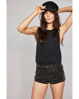 Urban Outfitters Studded Avery Leather Hat By - Black