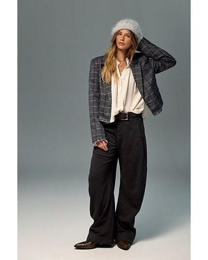 Free People Spotlight Knit Barrel Trousers - Grey