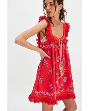 Bali Main Squeeze Mini Dress - Red