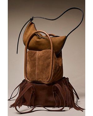 Free People Barlow Suede Bucket Bag - Brown