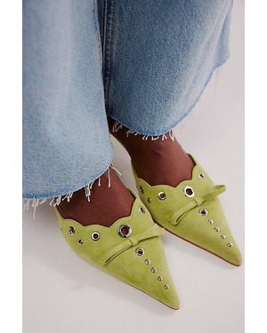 Jeffrey Campbell Arabella Suede Heels - Blue