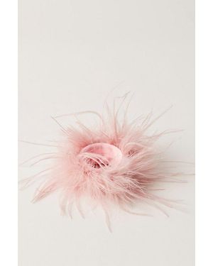 Free People Falling Up Feathered Pony - Pink