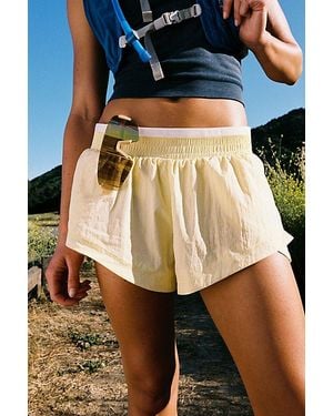 Free People Fixieblast Polarized Oversized Shield Sunglasses - Yellow