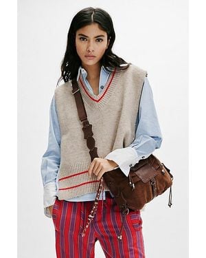 Free People Silvie Studded Sling Bag - Red