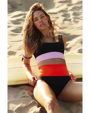 It's Now Cool The Contour Crop Surf Top By - Multicolor