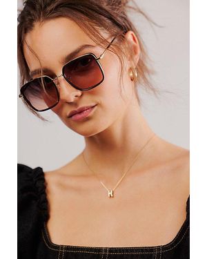 Free People Beau Square Sunglasses - Pink