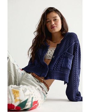 Free People Sasha Cardi - Blue