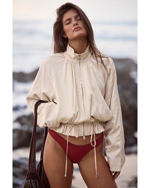Free People Devon Solid Balloon Jacket - Natural