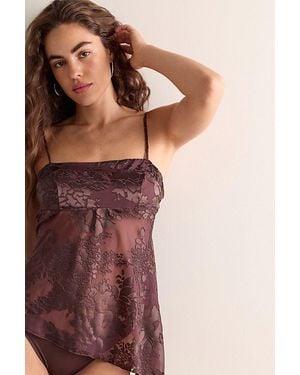 Intimately By Free People Night Song Burnout Cami By - Brown