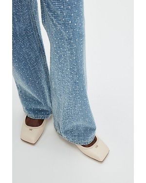 Circus by Sam Edelman Allie Square-Toe Slingback Flats - Blue