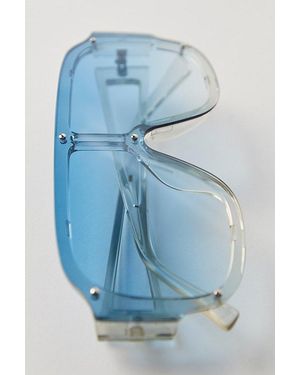 Free People Cooper Oversized Shield Sunglasses - Blue