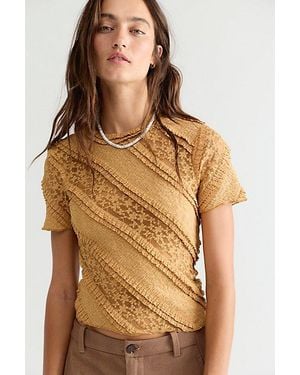 Free People Solita Lace Top - Brown
