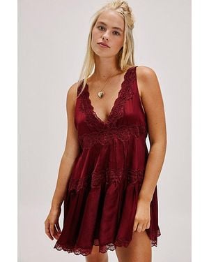 Intimately By Free People In This Groove Mini Slip By - Red
