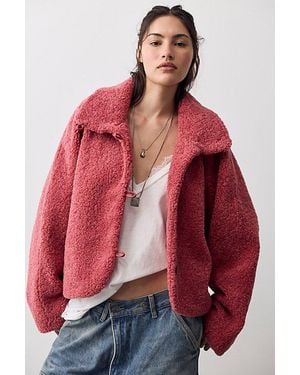 Free People Softest Touch Jacket - Red