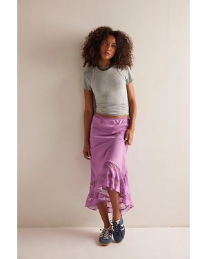 Free People Long Lost Lover Half Slip - Purple