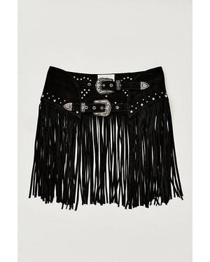 Urban Outfitters Heart Em Skirt Belt - Black