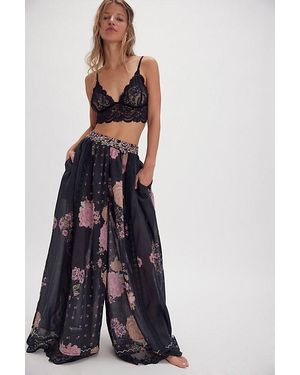 Intimately By Free People Hey Lover Printed Sleep Trousers By - Blue