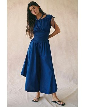 free-est Ambrose Cotton One-Piece Jumpsuit By - Blue