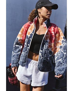 Fp Movement Hit The Slopes Printed Fleece Jacket - Blue