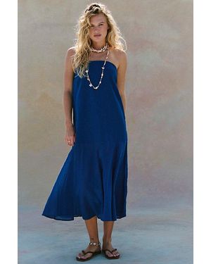 free-est Sabeen Tube Midi Dress By - Blue