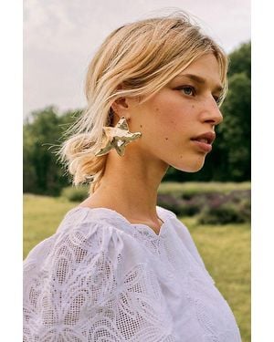 Free People Ursa Oversized Stud Earrings - Black
