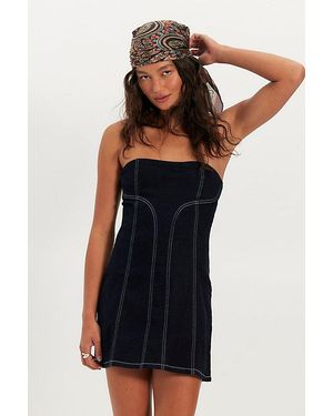 green emerald velvet dress Free People Women's Roadhouse Mini Dress
