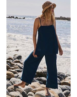 free-est Sightseer Linen Co-Ord By - Blue