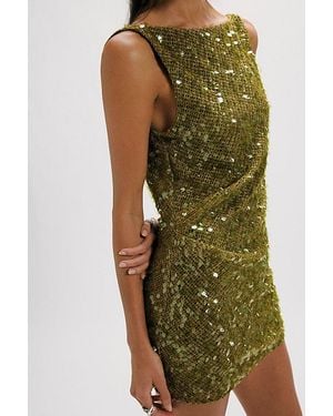 Bec & Bridge Cabine Boatneck Mini Dress - Green
