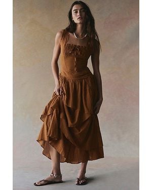free-est In My Dreams Midi Dress By - Brown