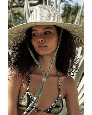 Free People So Coastal Wide Brim Hat - Green