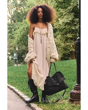 Free People Parker Suede Tote - Black