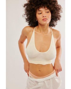 Free People What's The Scoop Floral Bralette - Yellow