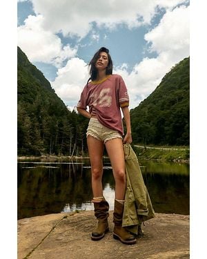 Ragabond Lost And Found Ringer Tee - Red