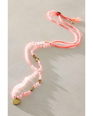 Free People Ocean Haze Semi-Precious Necklace - Pink