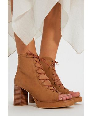Free People Mandi Lace-Up Heels - Brown